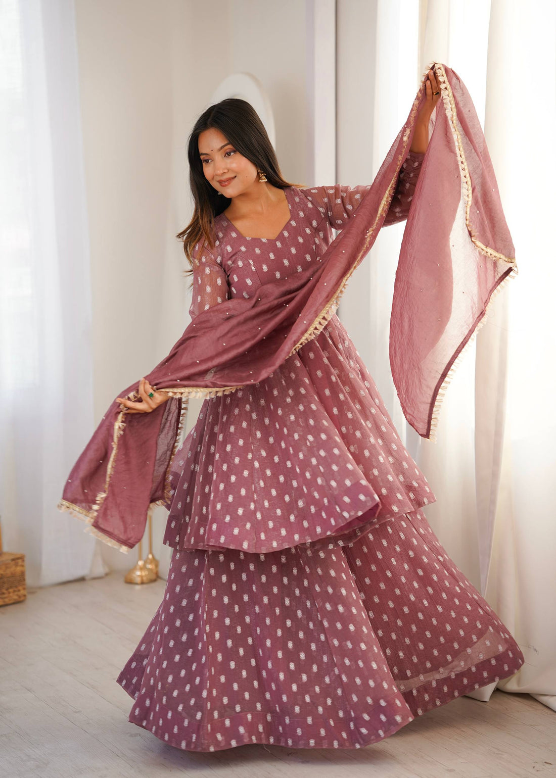 Saanvi Crunchy Silk Sharara Set