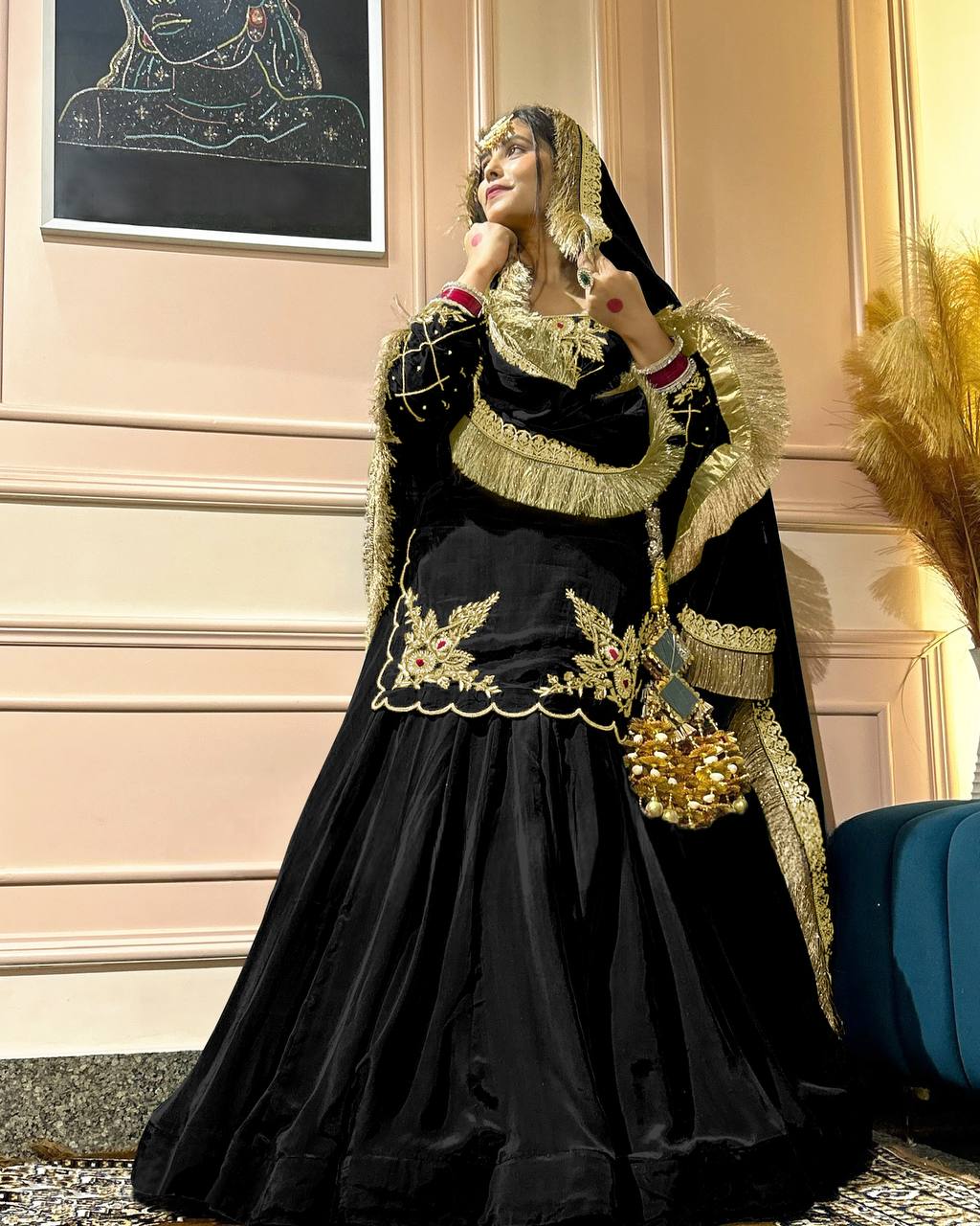 Meherza Luxe Crepe Lehenga Set