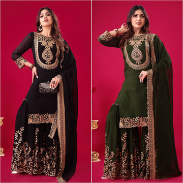 Roshan Raunak Partywear Sharara Suit