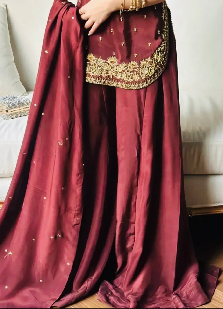 Avenira Silk Charm Palazzo Set