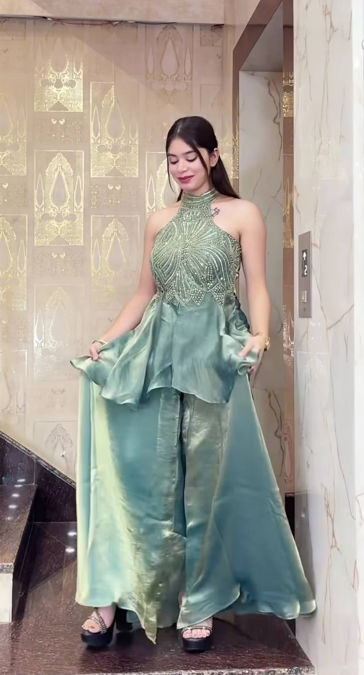 Zireva Moti Grace Sharara Set