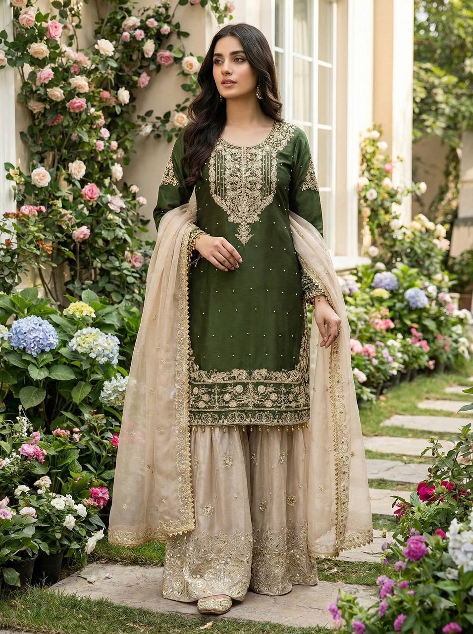 Zymera Dori Luxe Palazzo Set