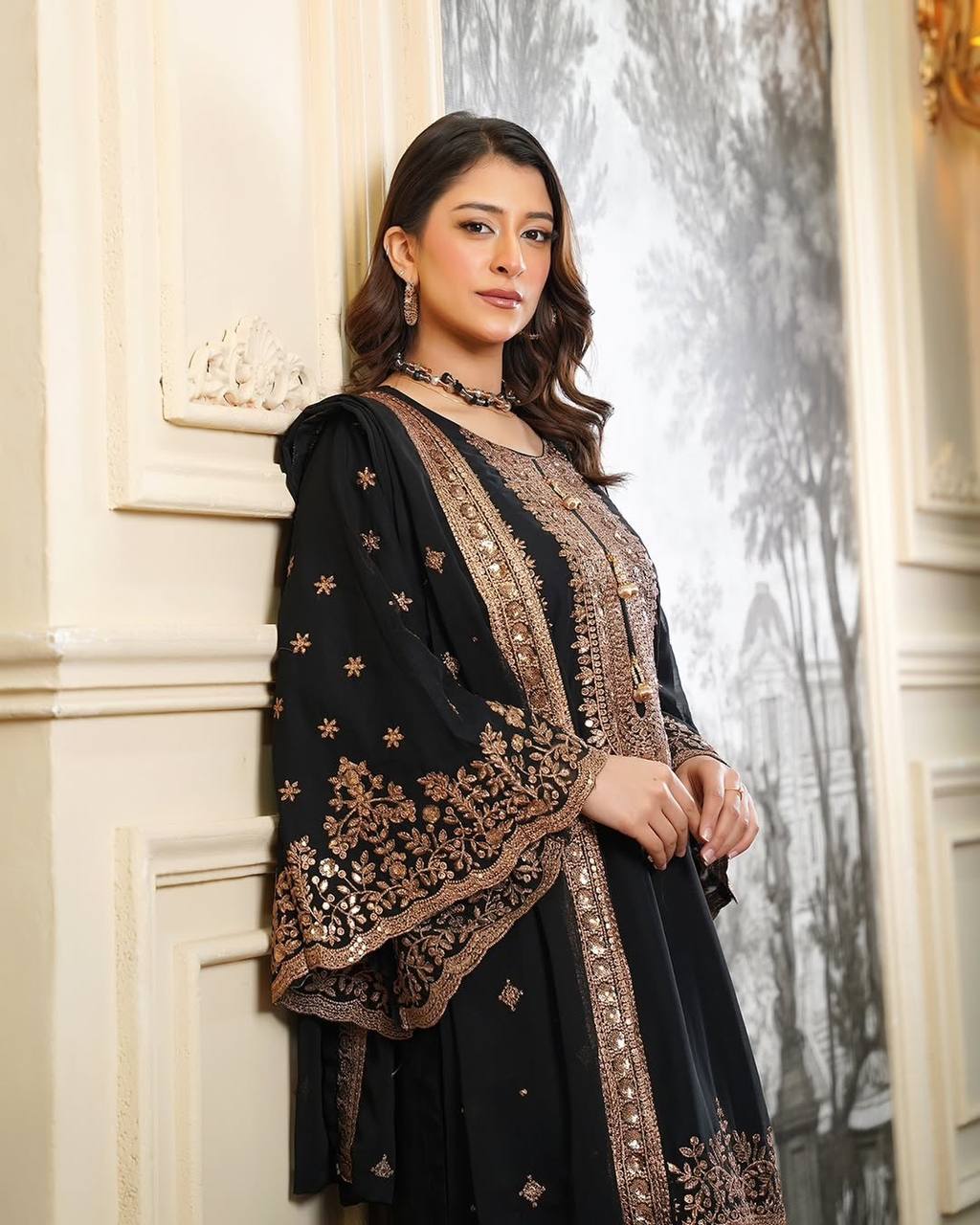 Eira Zohra Embroidered Fendy Sharara Suit Set