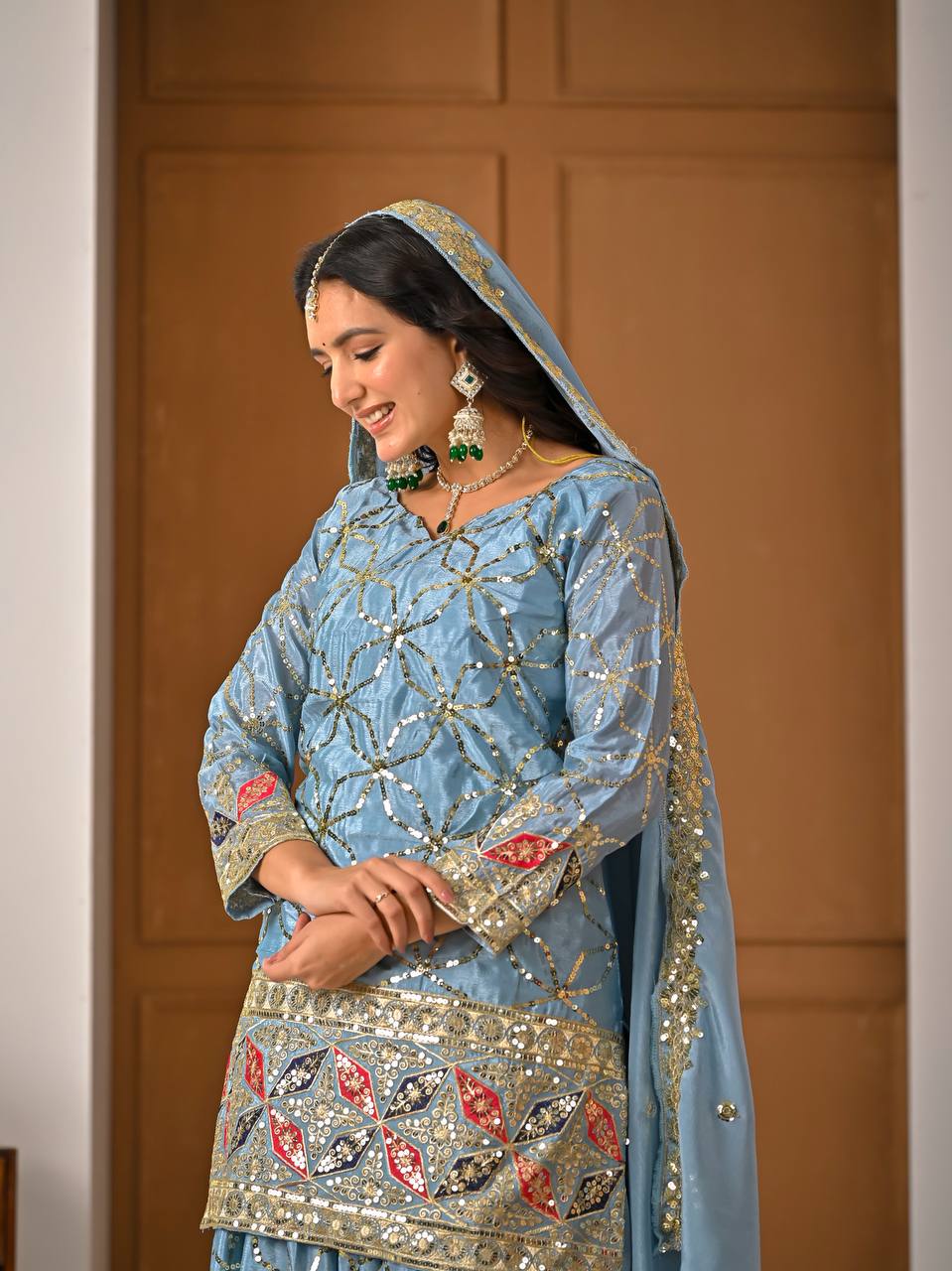 Myra Ethnic Glam Sharara Set