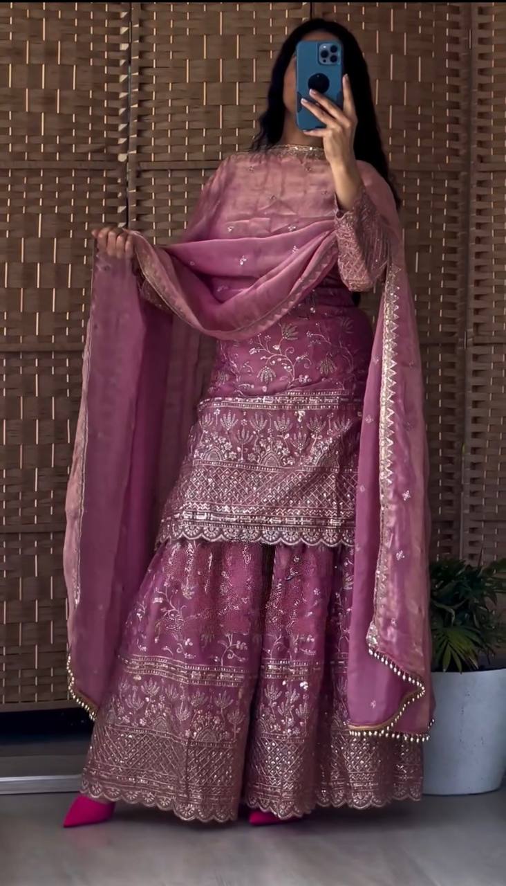 Zyvella Shine Sharara Set