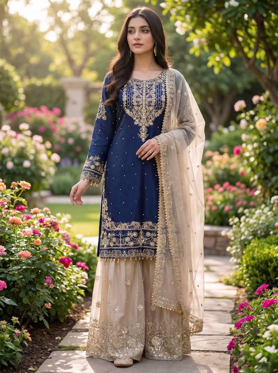 Zymera Dori Luxe Palazzo Set