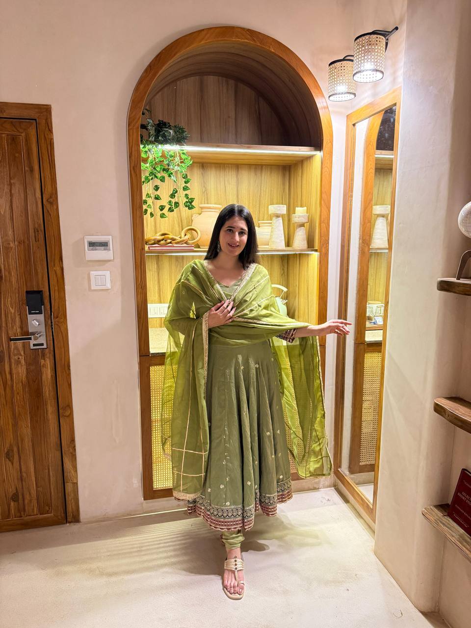 Royal Vichitra Silk Anarkali Set