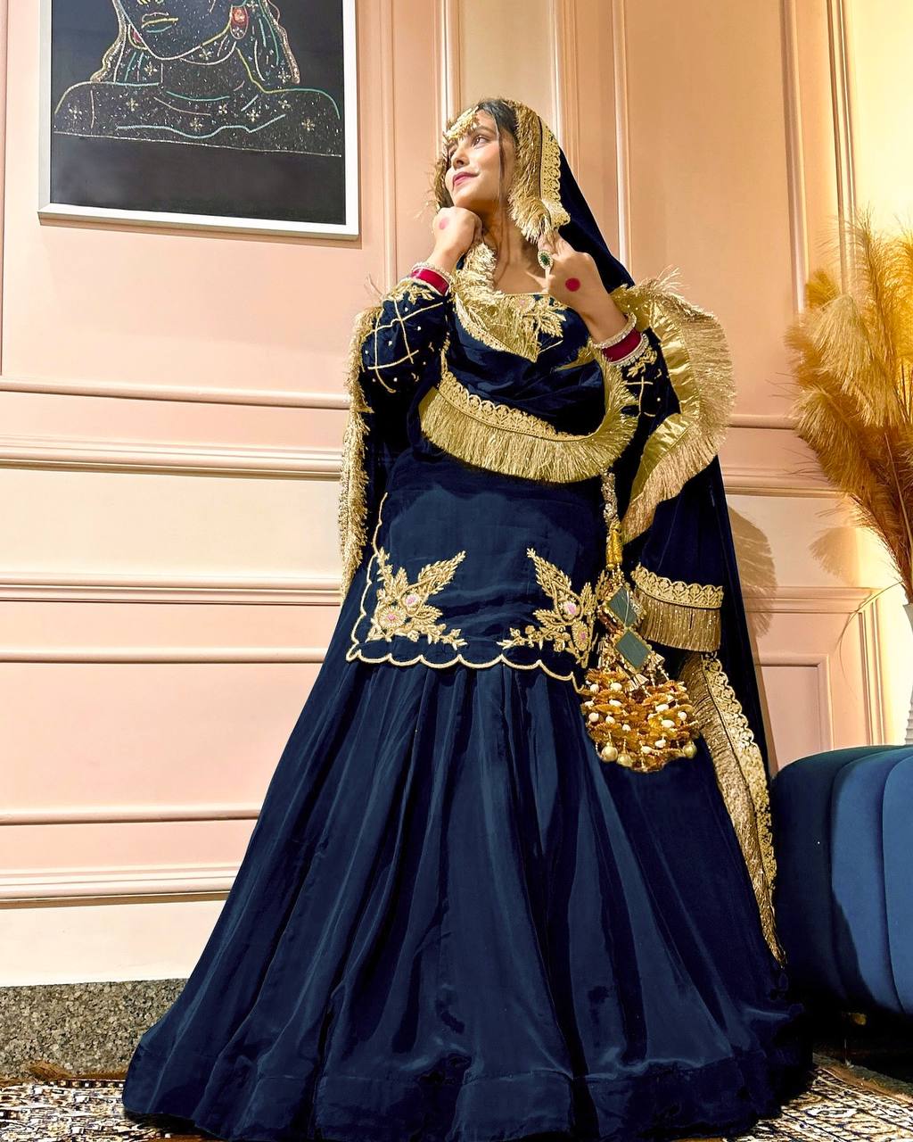 Meherza Luxe Crepe Lehenga Set